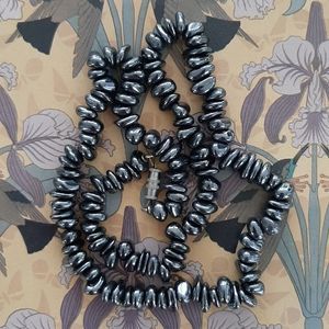 Vintage • hematite necklace